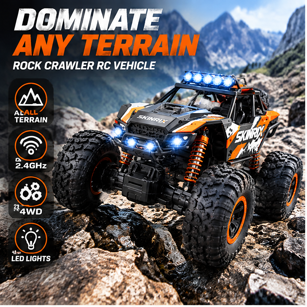 🛡️SKINRIX™ 1:16 4WD All-Terrain RC Rock Crawler