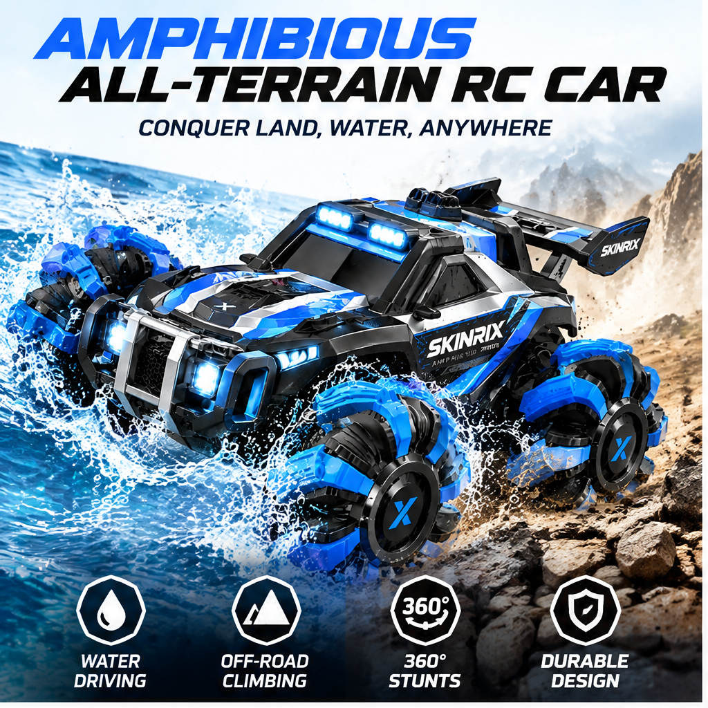 🌍SKINRIX™ Amphibious All-Terrain RC Car