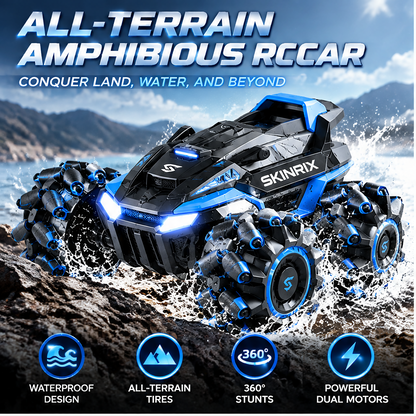 🌈SKINRIX™ All-Terrain Amphibious RC Car with Mecanum Wheels