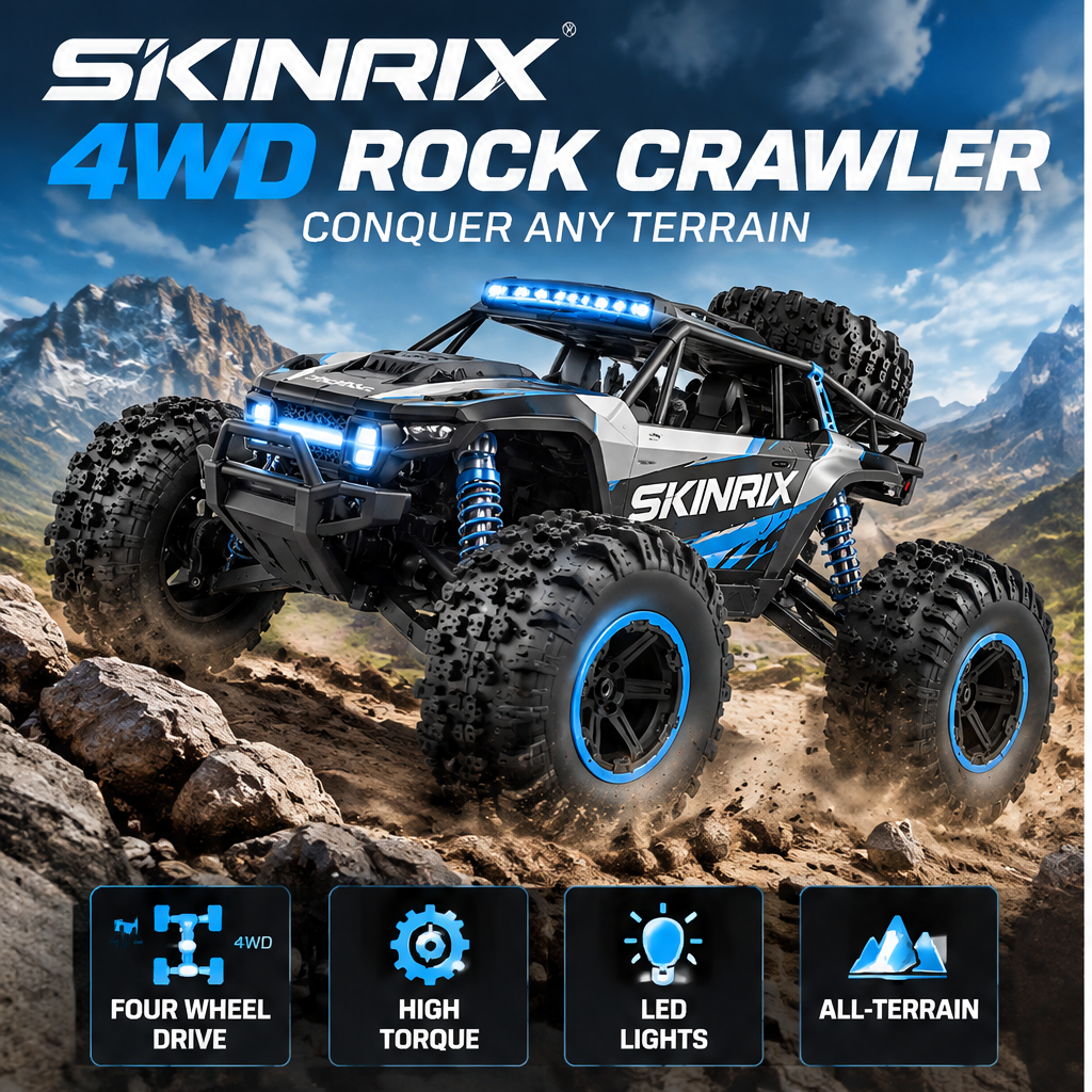 🎮SKINRIX™ 4WD Rock Crawler RC Car