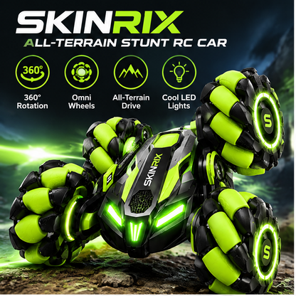 🔋SKINRIX™ All-Terrain Stunt RC Car with Omni Wheels