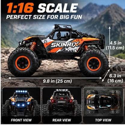 🛡️SKINRIX™ 1:16 4WD All-Terrain RC Rock Crawler