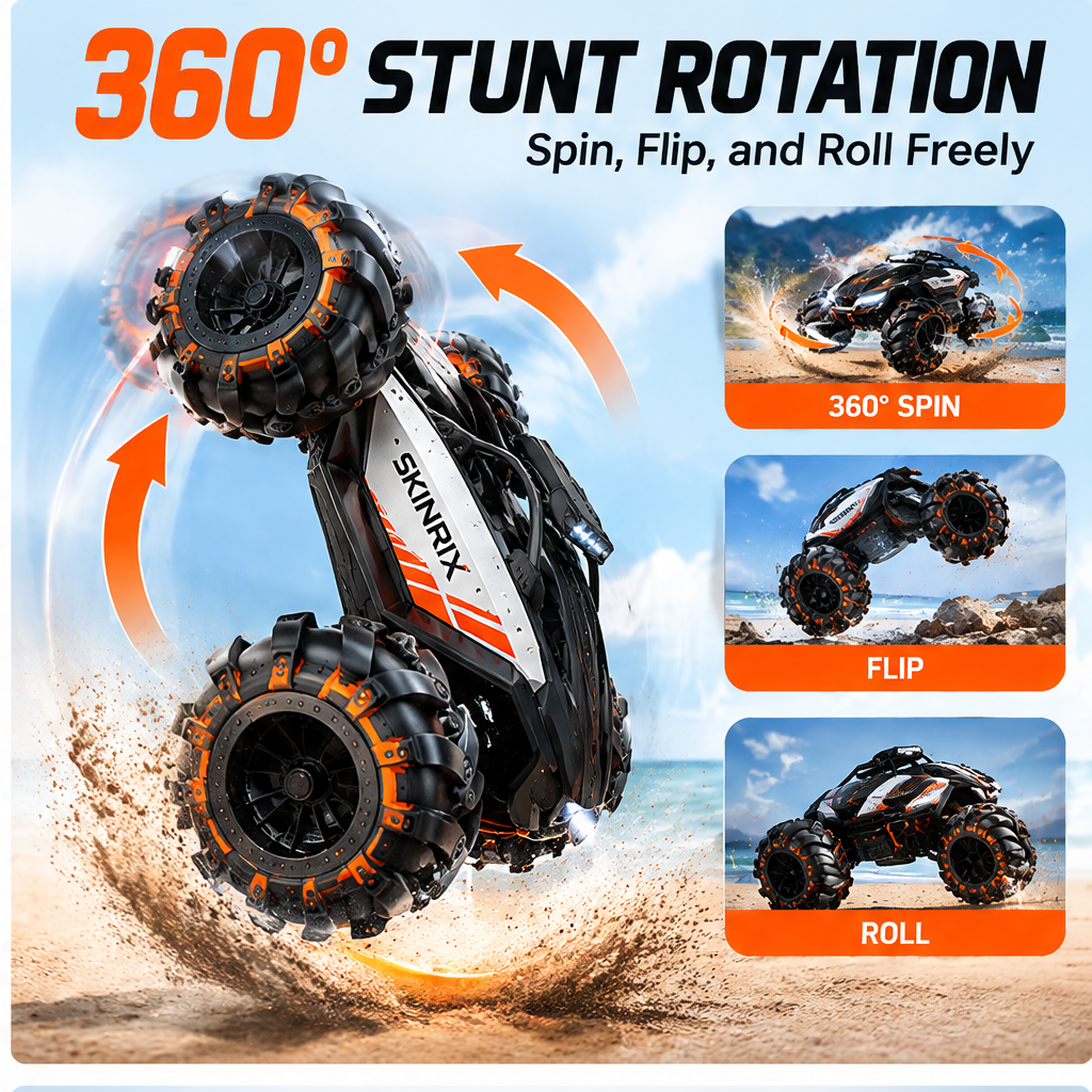 🚀SKINRIX™ Amphibious 360° Stunt RC Car