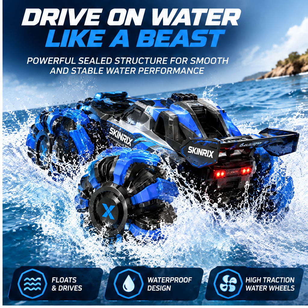 🌍SKINRIX™ Amphibious All-Terrain RC Car