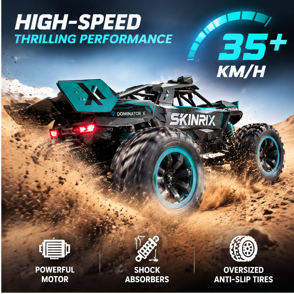 🚀SKINRIX™ All-Terrain High-Speed RC Monster Truck