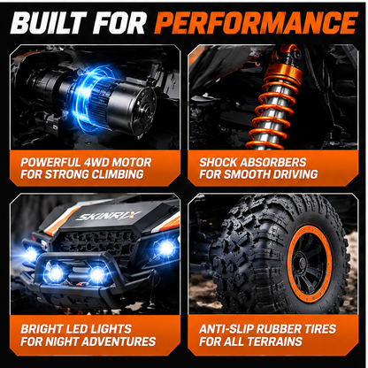 🛡️SKINRIX™ 1:16 4WD All-Terrain RC Rock Crawler