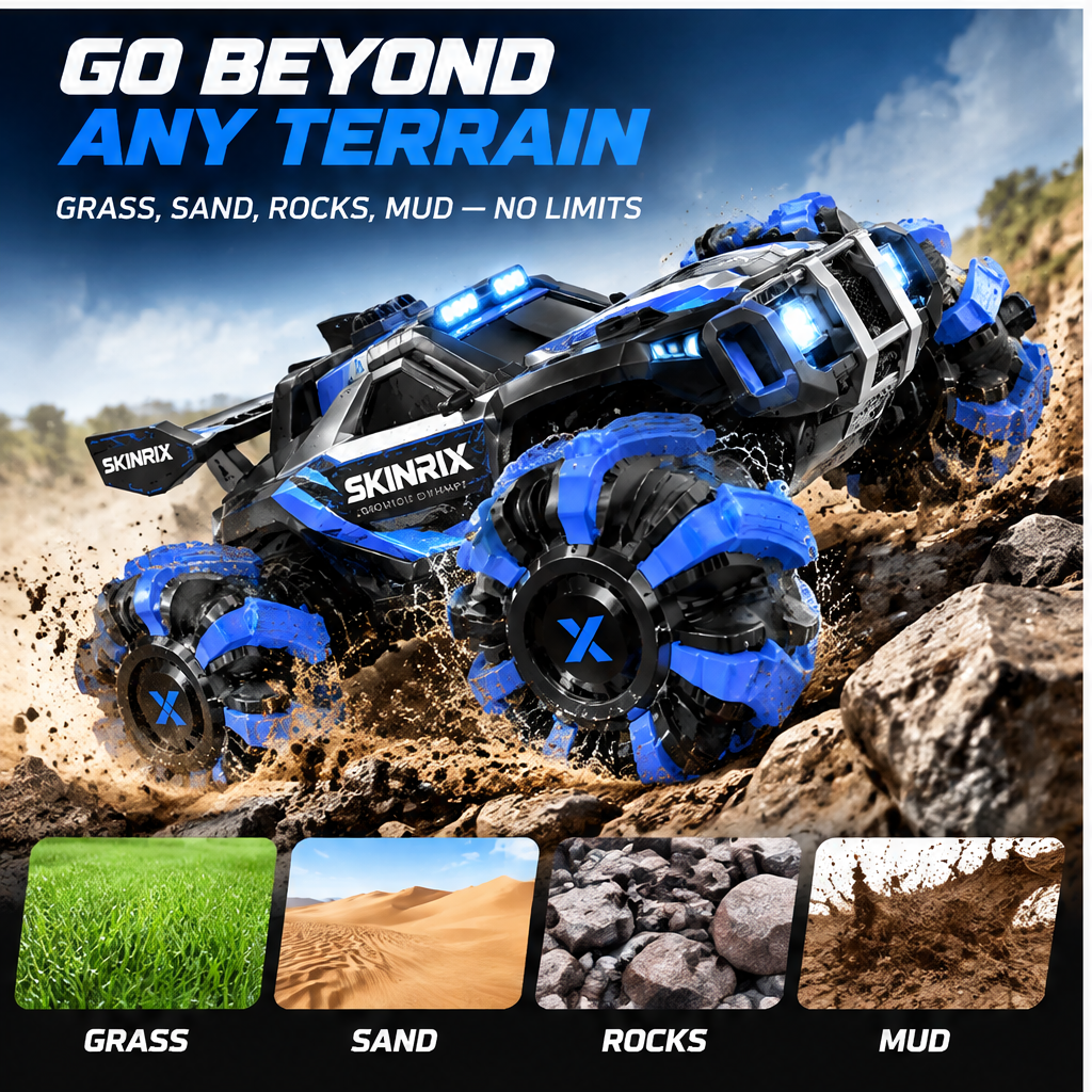 🌍SKINRIX™ Amphibious All-Terrain RC Car