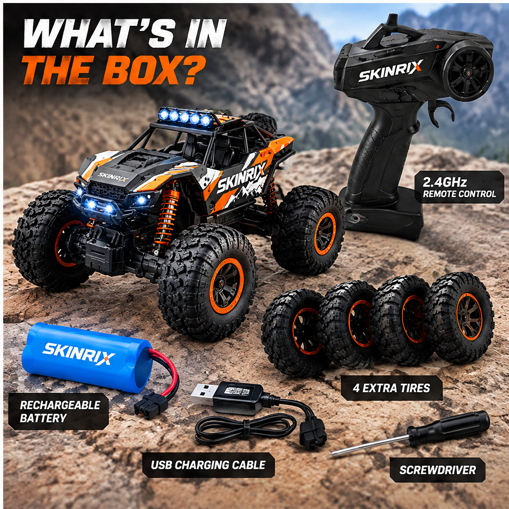 🛡️SKINRIX™ 1:16 4WD All-Terrain RC Rock Crawler
