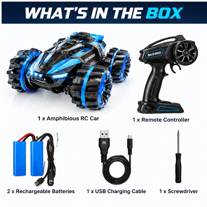 🍳SKINRIX™ Amphibious 4WD Waterproof Stunt RC Car